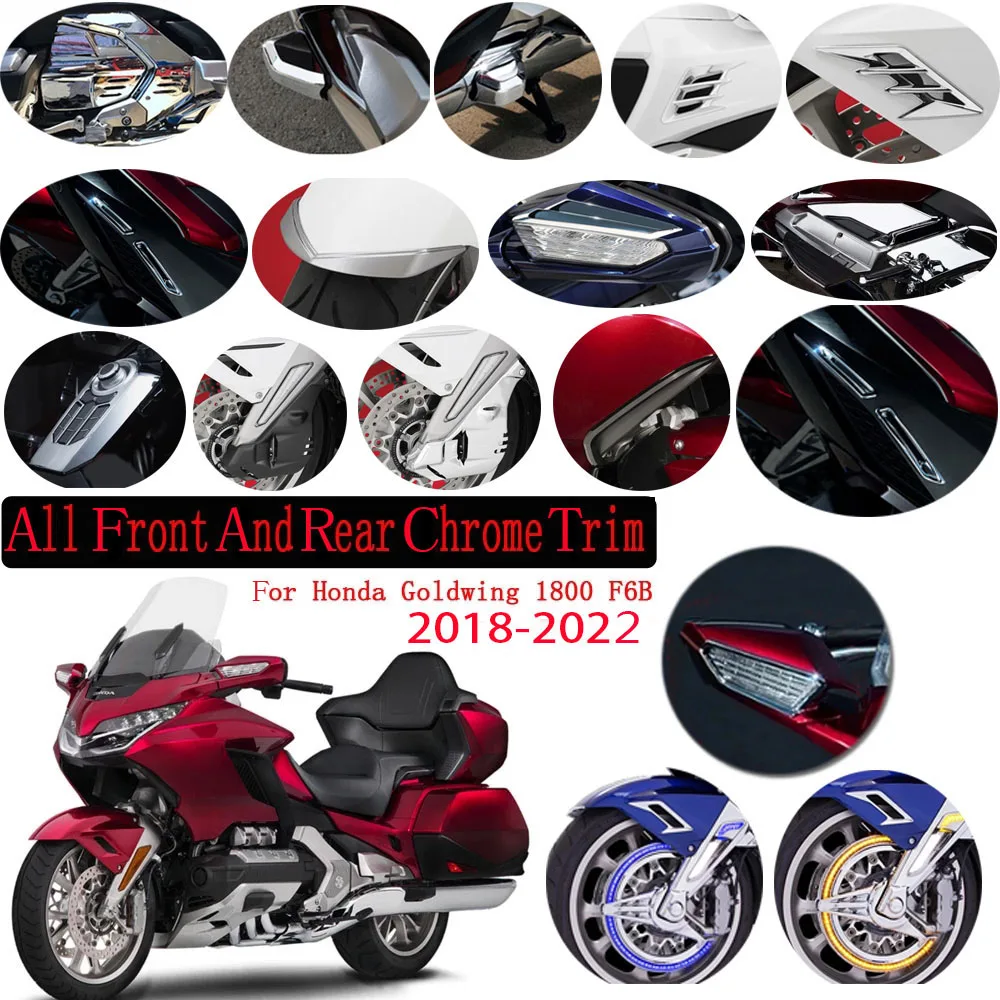 Хромированные аксессуары для Honda Goldwing Gold wing 1800 Tour F6B GL1800, декоративная отделка чехлов для двигателя, передняя и задняя сторона 18-2022
Хромированные аксессуары для Honda Goldwing Gold wing 1800 Tour F6B GL1800, декоративная отделка чехлов для двигателя, передняя и задняя сторона 18-2022