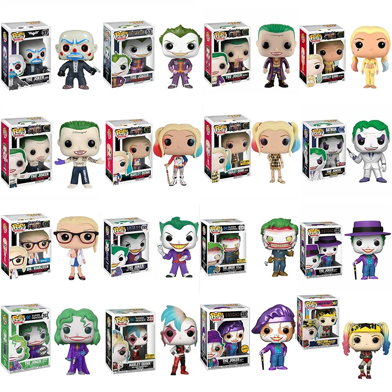 Экшн-фигурка Funko Pop Харли Квинн из отряда самоубийц Бэтмен Джокер 337 # Супергерои 233