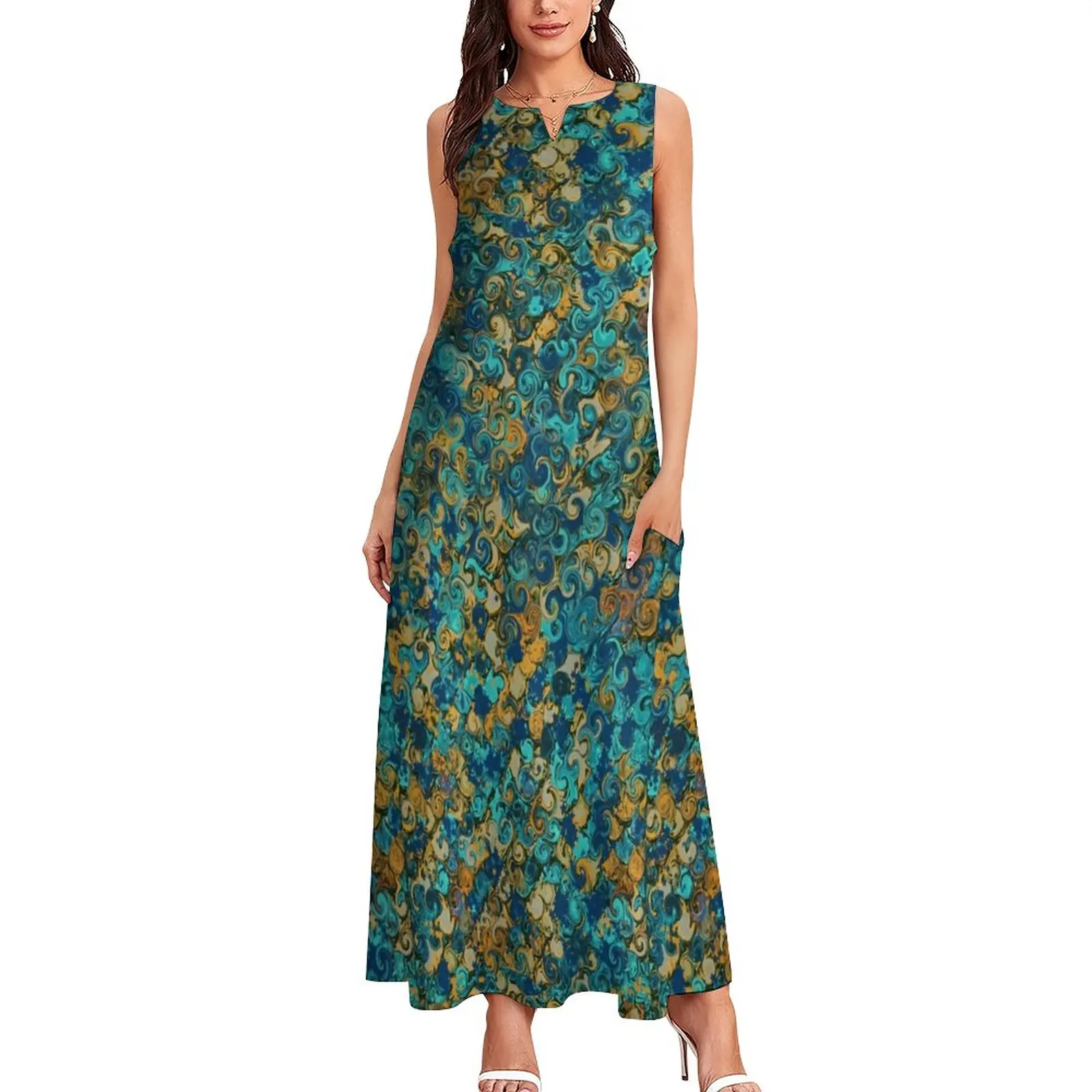 Swirly Baroque Dress Summer Retro Print Streetwear Boho Beach Long Dresses Ladies Vintage Maxi Dress Gift
Swirly Baroque Dress Summer Retro Print Streetwear Boho Beach Long Dresses Ladies Vintage Maxi Dress Gift