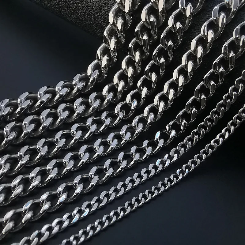 Fashion Men's Cuban Chain Necklace Stainless Steel Steel Color Men's Choker colar Jewelry Gift for Him Free Shipping
Fashion Men's Cuban Chain Necklace Stainless Steel Steel Color Men's Choker colar Jewelry Gift for Him Free Shipping