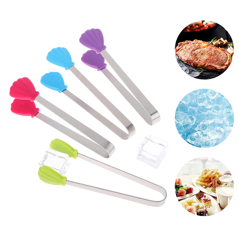 1Pc Silicone Food Tongs Seashells Shape Stainless Steel Non-slip Kitchen Utensil Ice Candy Food Clip Mini Ice Cubes Tongs
1Pc Silicone Food Tongs Seashells Shape Stainless Steel Non-slip Kitchen Utensil Ice Candy Food Clip Mini Ice Cubes Tongs