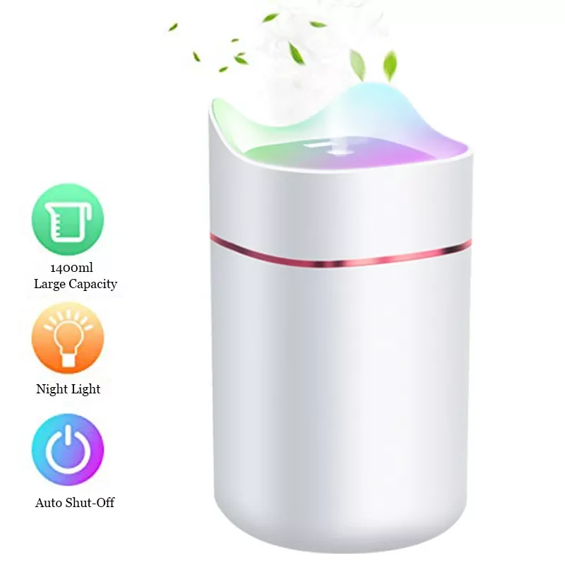1400ml New Home Air Humidifier Large Capacity Aroma Diffuser Cool Mist Maker USB Big Fogger Ultrasonic Humidificador for office
1400ml New Home Air Humidifier Large Capacity Aroma Diffuser Cool Mist Maker USB Big Fogger Ultrasonic Humidificador for office