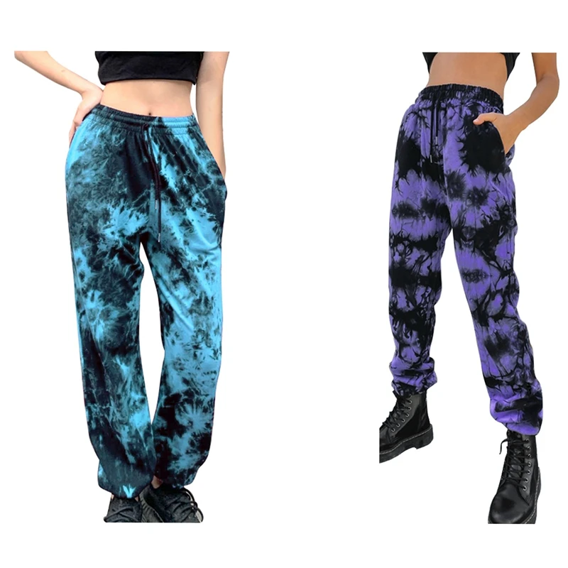 2X Women Tie-Dye Sweatpants Loose Drawstring Pants High Waist Baggy Pants Joggers Trousers XL Lake Blue/Purple
2X Women Tie-Dye Sweatpants Loose Drawstring Pants High Waist Baggy Pants Joggers Trousers XL Lake Blue/Purple