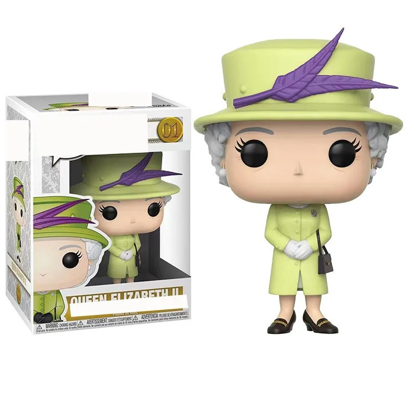 POP UK Queen Elizabeth II Toy Ornaments Figurine Mini Action Figures Decor Brinquedo Resin Models Kawaii Status Cute Kid Dolls 
POP UK Queen Elizabeth II Toy Ornaments Figurine Mini Action Figures Decor Brinquedo Resin Models Kawaii Status Cute Kid Dolls