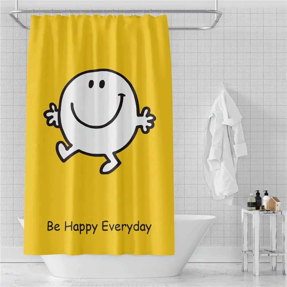 Custom Yellow Cartoon Smiling Face Shower Curtains Hooks Bathroom Waterproof Bath Room Home Decor Decoration 3D Print 211201-25
Custom Yellow Cartoon Smiling Face Shower Curtains Hooks Bathroom Waterproof Bath Room Home Decor Decoration 3D Print 211201-25