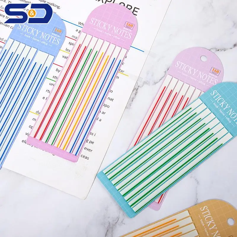 160Pcs Macaroon Color Horizontal Line Stickers Transparent Fluorescent Index Tabs Flags Sticky Note School Stationery Kids Gift
160Pcs Macaroon Color Horizontal Line Stickers Transparent Fluorescent Index Tabs Flags Sticky Note School Stationery Kids Gift