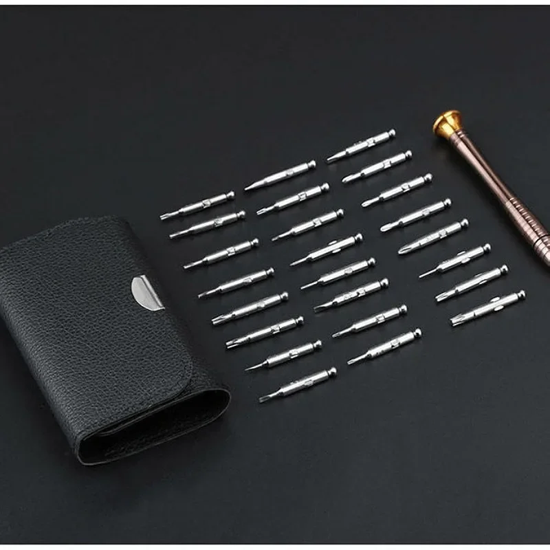 25-in-1 screwdriver set leather bag multifunctional screwdriver mobile phone disassembly maintenance tool cross batch head
25-in-1 screwdriver set leather bag multifunctional screwdriver mobile phone disassembly maintenance tool cross batch head