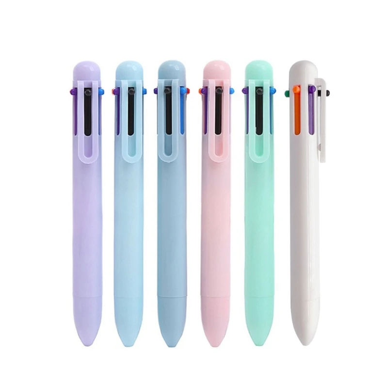 10 Pcs 6 Colors in One Ballpoint Pens Multicolor Retractable Ballpoint Pens B2RC 
10 Pcs 6 Colors in One Ballpoint Pens Multicolor Retractable Ballpoint Pens B2RC