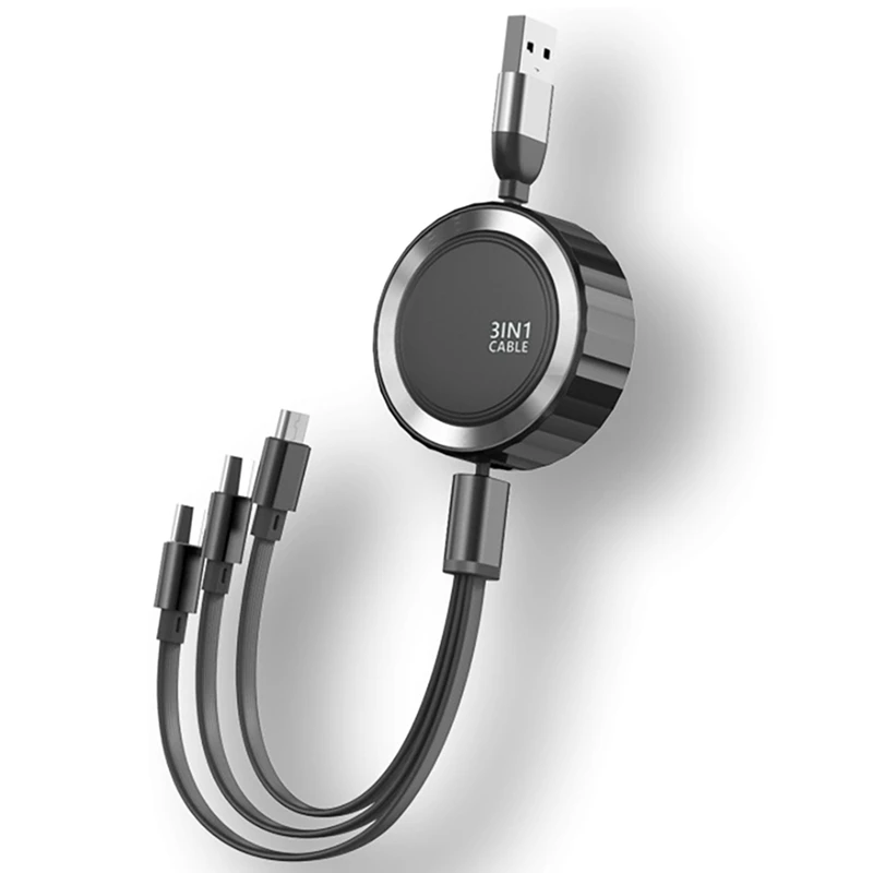 AYHF-выдвижной кабель передачи данных один в три, быстрая зарядка, мобильный телефон зарядный кабель три в одном
AYHF-выдвижной кабель передачи данных один в три, быстрая зарядка, мобильный телефон зарядный кабель три в одном