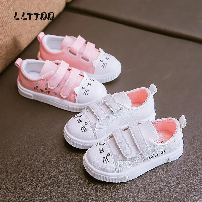 Girls Casual Shoes 2021 Fashion White Skate Sneakers For Toddlers Children's Anti-slid Sports Shoes ute Cartoon Cat Size 21-30
Girls Casual Shoes 2021 Fashion White Skate Sneakers For Toddlers Children's Anti-slid Sports Shoes ute Cartoon Cat Size 21-30