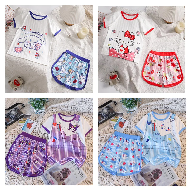 Kawai Sanrio Hello Kitty Kids Pajamas My Melody Cinnamoroll Kuromi Cartoon Cute Short Sleeve Pajamas Girls Anime Loungewear Gift
Kawai Sanrio Hello Kitty Kids Pajamas My Melody Cinnamoroll Kuromi Cartoon Cute Short Sleeve Pajamas Girls Anime Loungewear Gift
