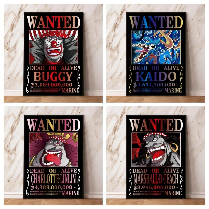 Poster and Painting One Piece Bounty Wanted Teach Cartoon Character Picture Friends Gifts Modern Living Room Wall Art Hanging
Poster and Painting One Piece Bounty Wanted Teach Cartoon Character Picture Friends Gifts Modern Living Room Wall Art Hanging