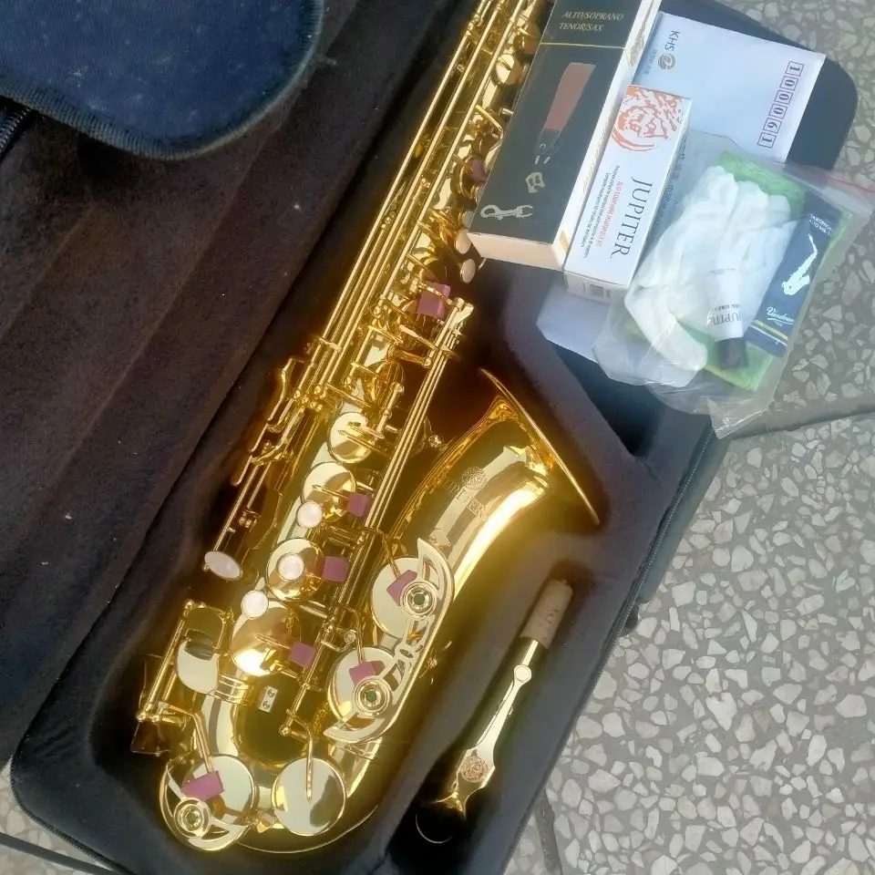 Jupiter JAS-567 Alto Eb Tune Saxophone New Arrival Brass Gold Lacquer Music Instrument E-flat Sax With Case Accessories
Jupiter JAS-567 Alto Eb Tune Saxophone New Arrival Brass Gold Lacquer Music Instrument E-flat Sax With Case Accessories