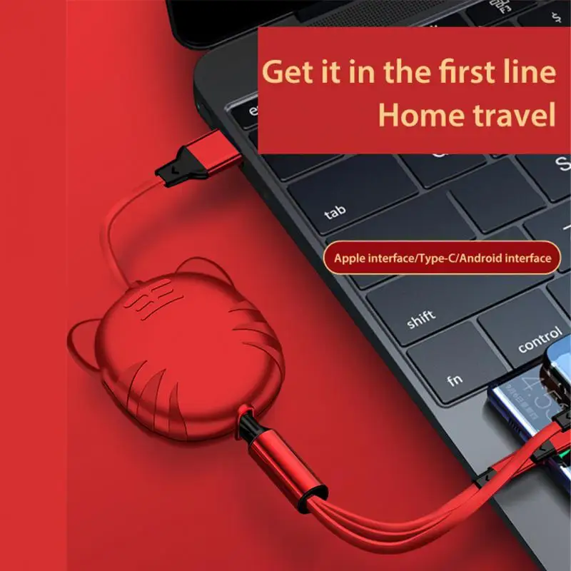 Aubess Year Of The Tiger Gift Data Cable 5A Fast Charge One Tow Three Telescopic Mobile Phone Car Three-in-One Charging Cable
Aubess Year Of The Tiger Gift Data Cable 5A Fast Charge One Tow Three Telescopic Mobile Phone Car Three-in-One Charging Cable