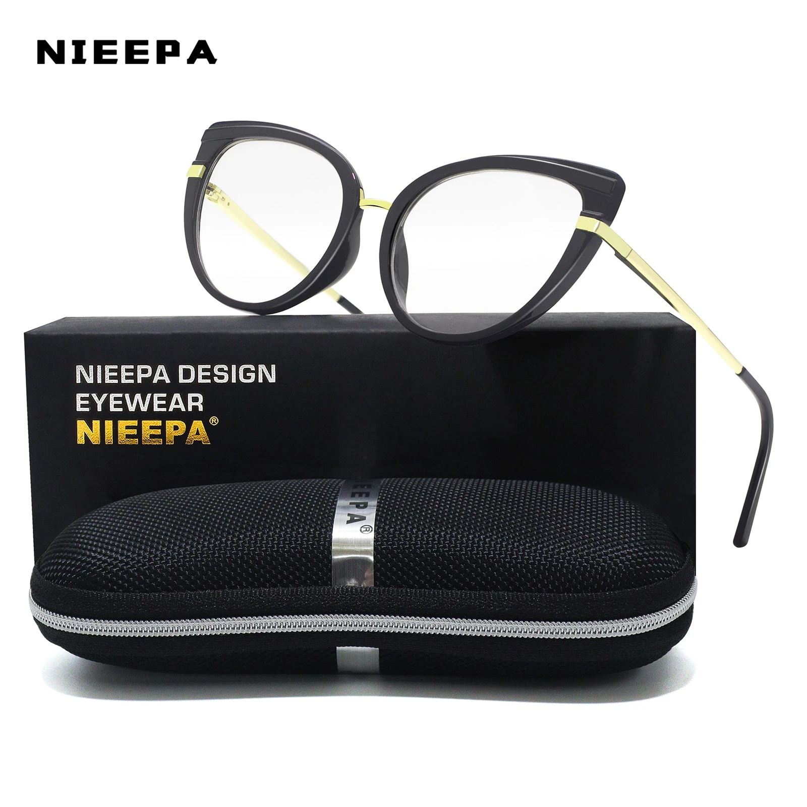 NIEEPA Anti-Blue Light TR90 Comfortable Cat Eye Eyeglasses Frame Women Vintage Spring Hinge Optical Frame
NIEEPA Anti-Blue Light TR90 Comfortable Cat Eye Eyeglasses Frame Women Vintage Spring Hinge Optical Frame