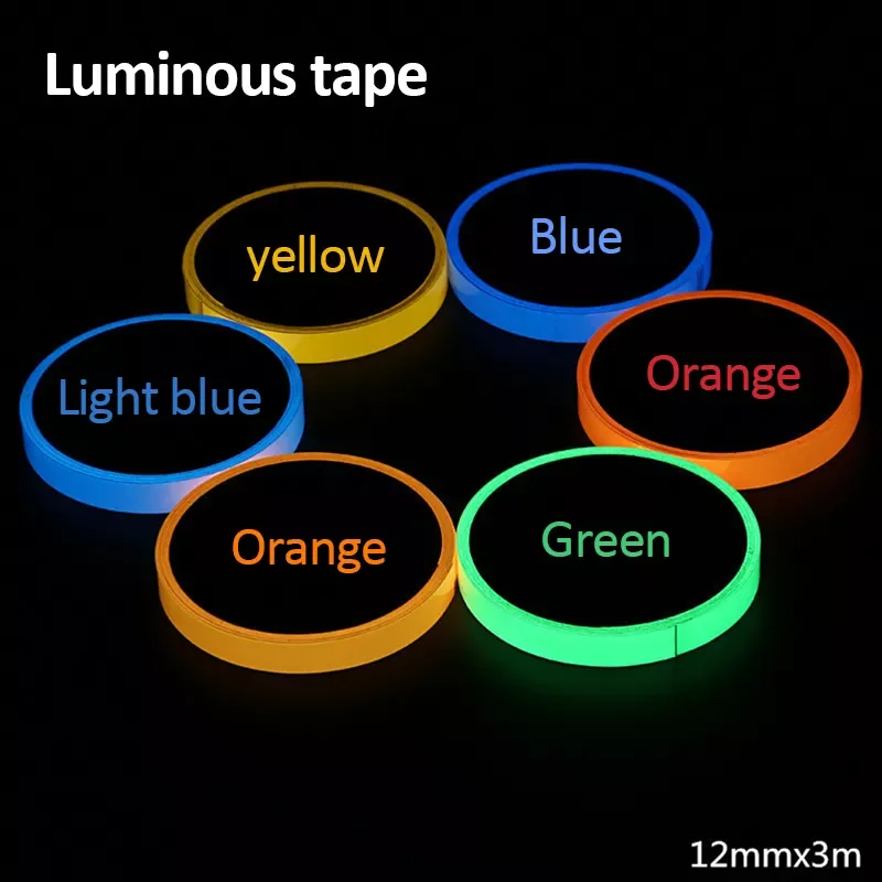 Colorful Glow Tape Self-adhesive Sticker Removable Luminous Tape Fluorescent Glowing Dark Striking Night Warning Luminous Tape
Colorful Glow Tape Self-adhesive Sticker Removable Luminous Tape Fluorescent Glowing Dark Striking Night Warning Luminous Tape