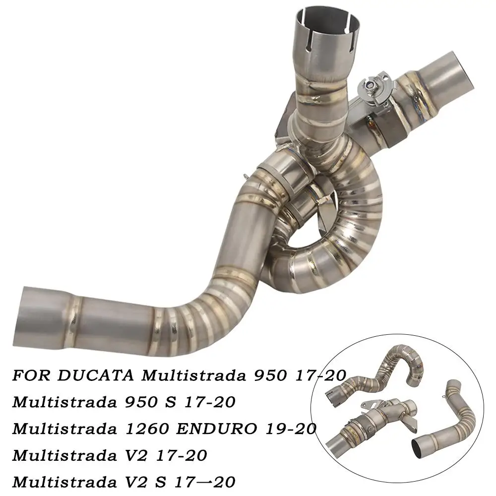 Delete Catalyst For DUCATA Multistrada V2 \V2 S 2017-2020 Motorcycle Exhaust Mid Link Pipe Muffler Titanium Alloy Connect Tube
Delete Catalyst For DUCATA Multistrada V2 \V2 S 2017-2020 Motorcycle Exhaust Mid Link Pipe Muffler Titanium Alloy Connect Tube