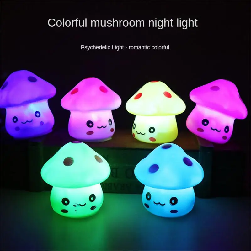 Cute LED Mushroom Lamp Party Lights Mini Soft Baby Child Sleeping Nightlight Novelty Luminous Toy Gift Lights for Bedroom
Cute LED Mushroom Lamp Party Lights Mini Soft Baby Child Sleeping Nightlight Novelty Luminous Toy Gift Lights for Bedroom