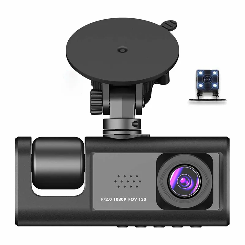 3 Channel Car DVR HD 1080P 3-Lens Inside Vehicle Dash CamThree Way Camera DVRs Recorder Video Registrator Dashcam Camcorder
3 Channel Car DVR HD 1080P 3-Lens Inside Vehicle Dash CamThree Way Camera DVRs Recorder Video Registrator Dashcam Camcorder