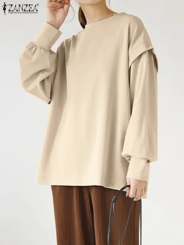 ZANZEA Solid Color Casual Blusas Autumn Fashion Ruffles Hoodies Women Full Sleeve O-Neck Sweatshirt Female Loose Vinatge Tops
ZANZEA Solid Color Casual Blusas Autumn Fashion Ruffles Hoodies Women Full Sleeve O-Neck Sweatshirt Female Loose Vinatge Tops