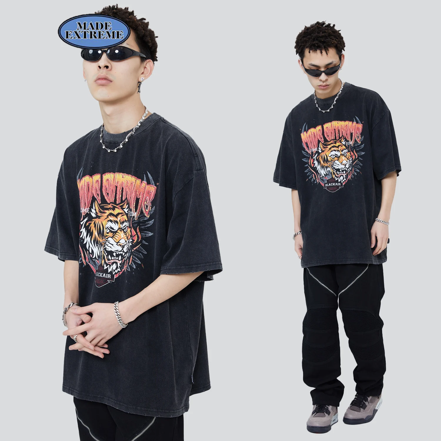 Arbitmatch Tiger print street wear short sleeved t shirt men oversized washed distressed t shirt womens graphic t shirts 7981
Arbitmatch Tiger print street wear short sleeved t shirt men oversized washed distressed t shirt womens graphic t shirts 7981