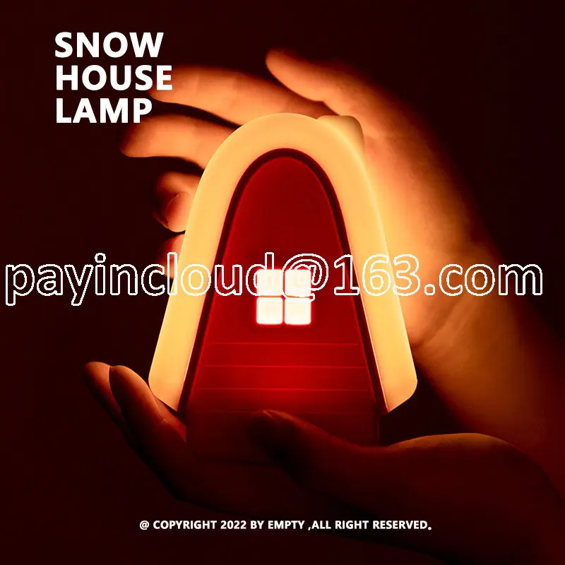 

Snow House Lamp Snow House Night Light Desktop Ambience Light Delay Sleeping
