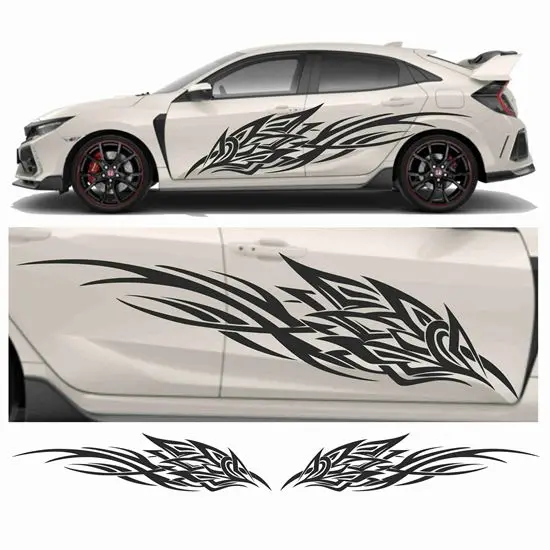 Works with most car stickers side Swoosh Tribal Graphics Auto Parts Side Graphics Packing Sticker Decals
Works with most car stickers side Swoosh Tribal Graphics Auto Parts Side Graphics Packing Sticker Decals
