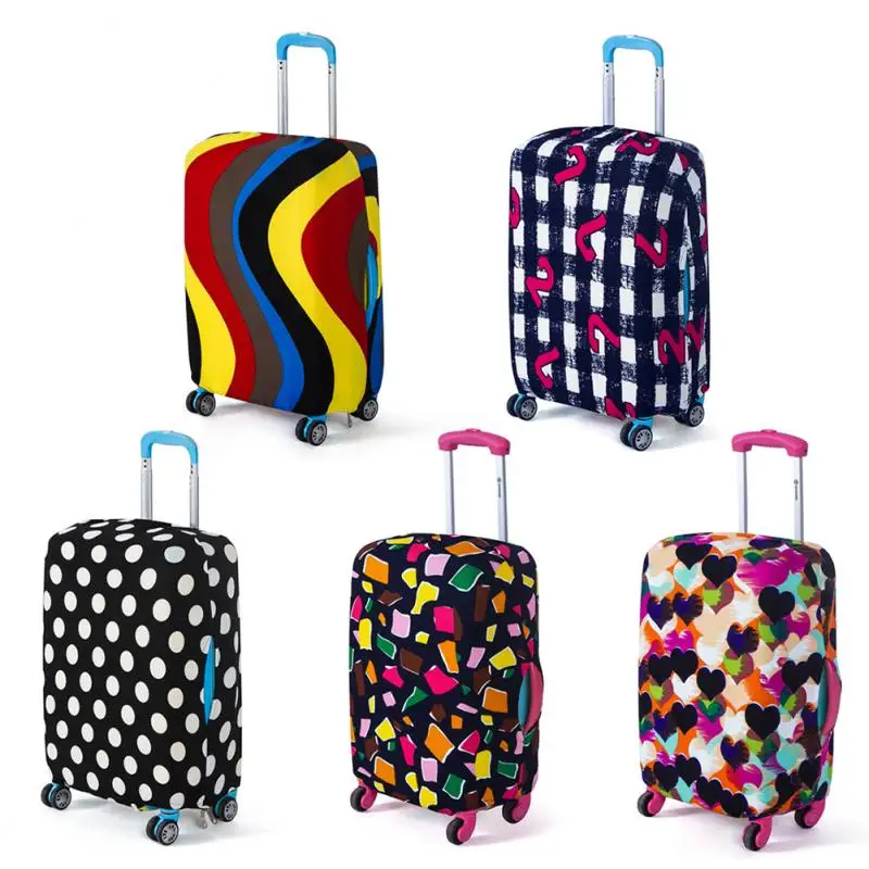 

Fashion Suitcase Cover Travel Luggage Protector 5 Colors Luggage Case Dust Cover Apply To 18-26inch Suitcase Trolley Case Cover