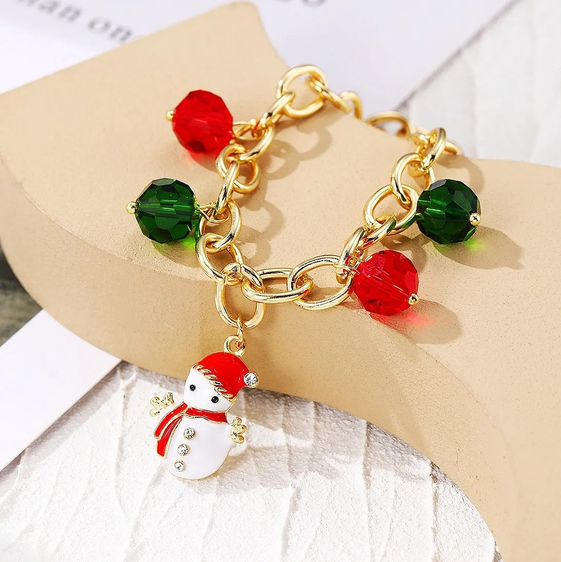 Popular European and American Christmas Bracelet Accessories Wholesale Crystal Beads Lady Christmas Bracelet Set
Popular European and American Christmas Bracelet Accessories Wholesale Crystal Beads Lady Christmas Bracelet Set