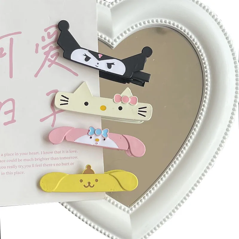 Милые заколки для волос в стиле аниме Sanrios Kuromi My Melody Kittys Purin Dog, Мультяшные длинные заколки для волос с утконосом, аксессуары для девушек, студентов, челки, шпильки для волос
Милые заколки для волос в стиле аниме Sanrios Kuromi My Melody Kittys Purin Dog, Мультяшные длинные заколки для волос с утконосом, аксессуары для девушек, студентов, челки, шпильки для волос
