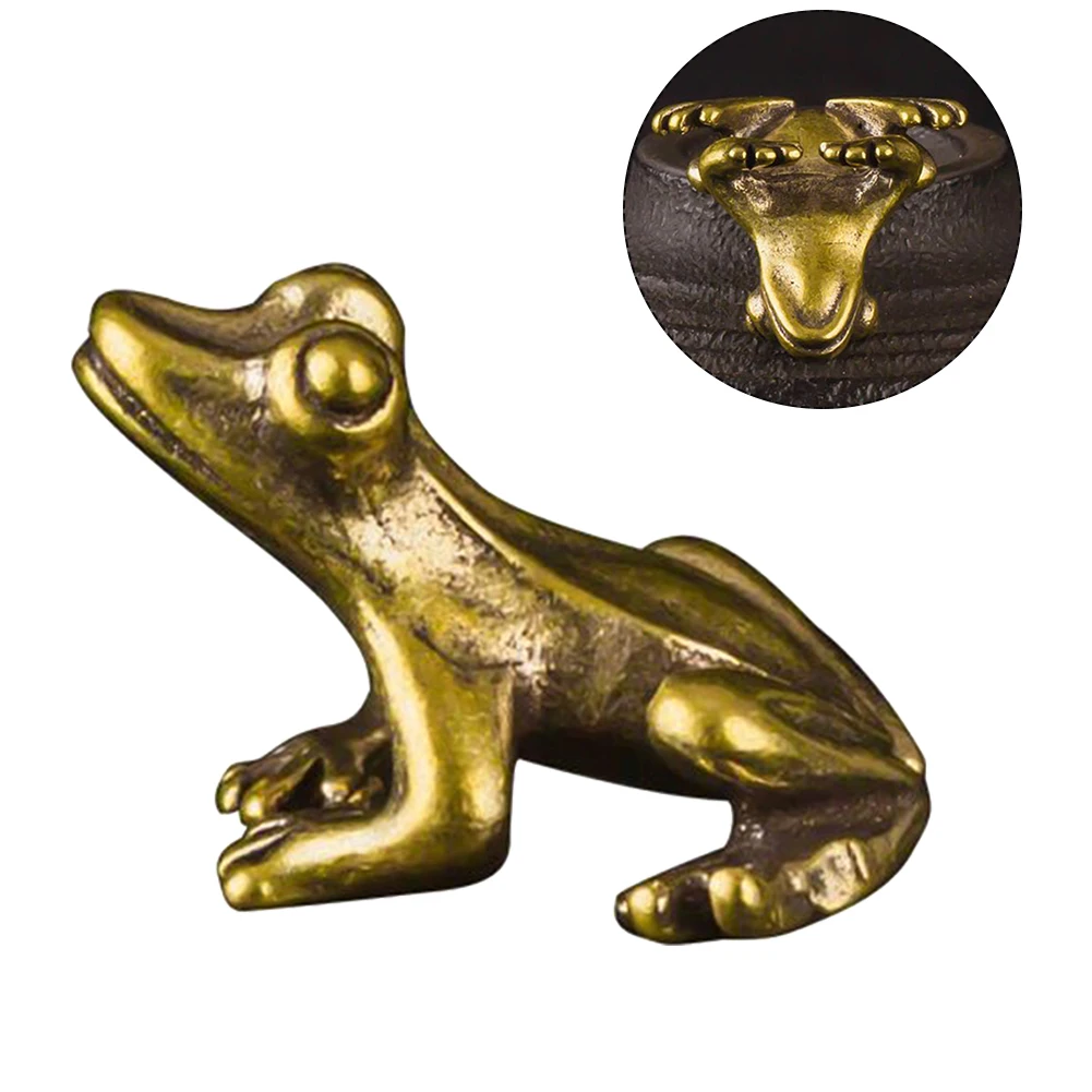 Retro Brass Meditate Zen Buddhism Frog Statue Small Ornament Copper Animal Sculpture Incense Burner Home Desk Decoration Tea Pet
Retro Brass Meditate Zen Buddhism Frog Statue Small Ornament Copper Animal Sculpture Incense Burner Home Desk Decoration Tea Pet