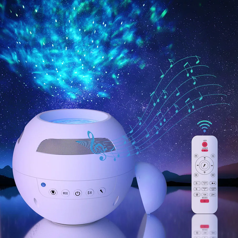 Star Starry Sky Projection Lamp Bluetooth-compatible Speaker Light USB Rechargeable Romantic Bedroom Decor Bedside Night Light
Star Starry Sky Projection Lamp Bluetooth-compatible Speaker Light USB Rechargeable Romantic Bedroom Decor Bedside Night Light