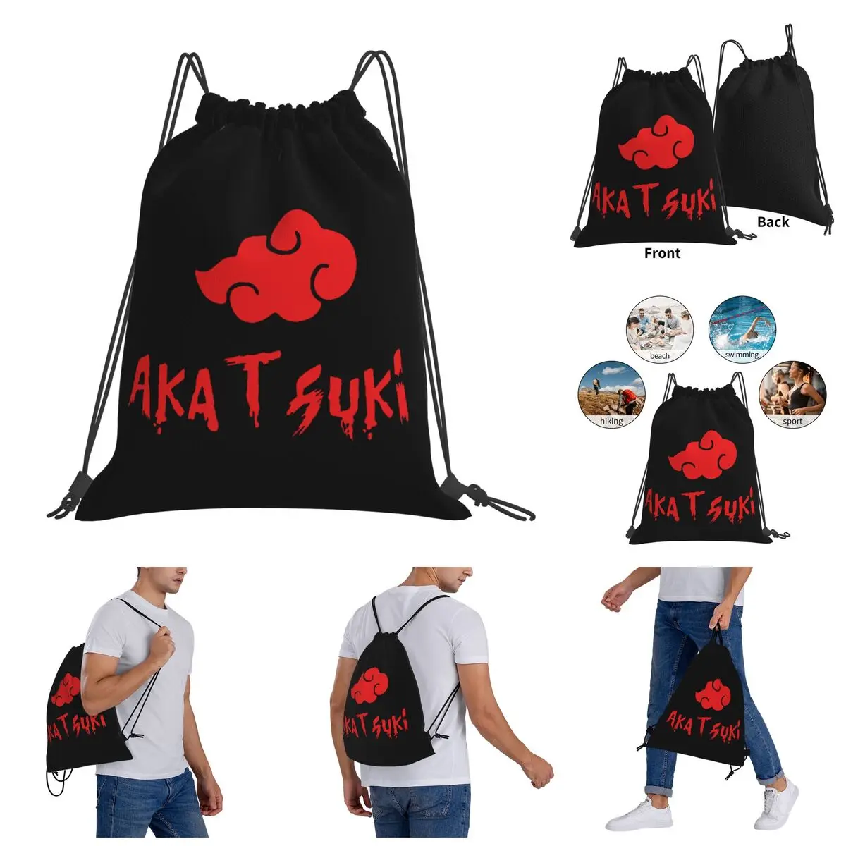 Сумки на шнурке из японского аниме Akatsuki, сумка для спортзала, креативный рюкзак, Полевая Сумка с юмором
Сумки на шнурке из японского аниме Akatsuki, сумка для спортзала, креативный рюкзак, Полевая Сумка с юмором