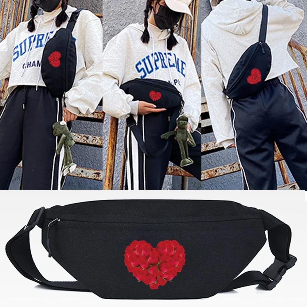 Waist Bag 2023 New Chest Pack for Women Waist Bags Fashion Rose Love Print Bum Bag Travel Crossbody Shoulder Bags Unisex Hip Bag
Waist Bag 2023 New Chest Pack for Women Waist Bags Fashion Rose Love Print Bum Bag Travel Crossbody Shoulder Bags Unisex Hip Bag