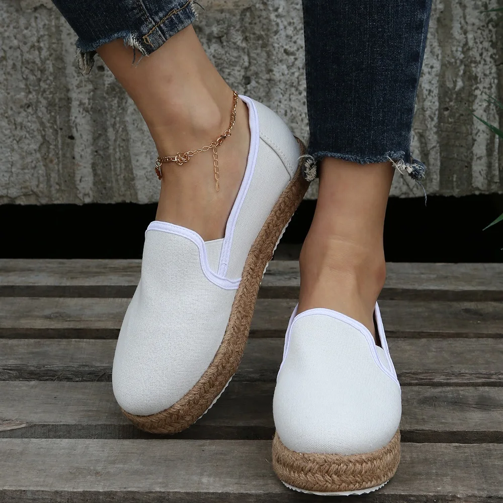 Woman Espadrilles Canvas Shoes Women's Summer Footwear Sneakers 2022 Barefoot Flats Socofy Platform Elegant Espadrilles Luxury 
Woman Espadrilles Canvas Shoes Women's Summer Footwear Sneakers 2022 Barefoot Flats Socofy Platform Elegant Espadrilles Luxury