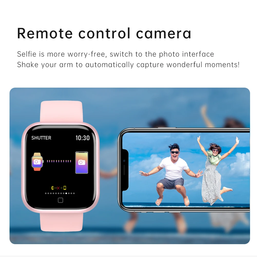 Smart Watch Bluetooth Health Tracker 1.3" Touch Screen Thermometer Sleep Monitor for Android/iOS
Smart Watch Bluetooth Health Tracker 1.3" Touch Screen Thermometer Sleep Monitor for Android/iOS