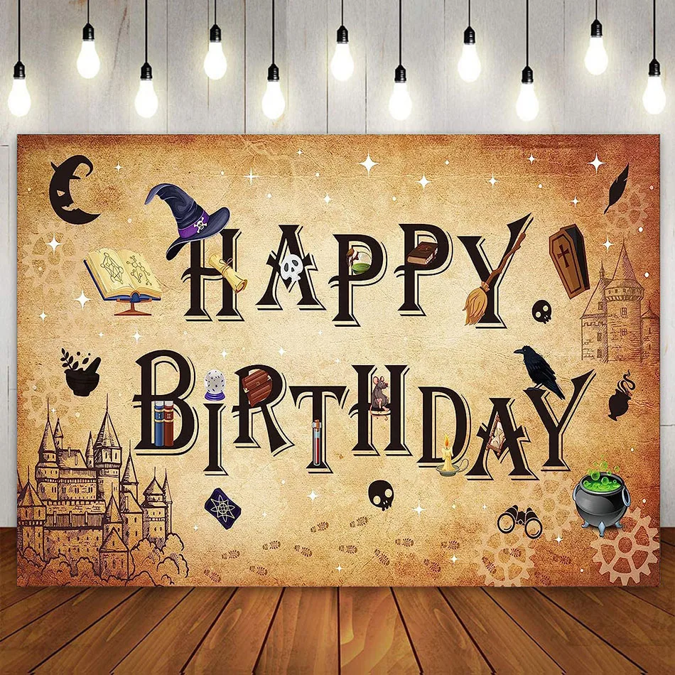 Wizard School Theme Happy Birthday Party Decoration Banner Backdrop Magical Boys Girls Kids Photography Background Photo Booth
Wizard School Theme Happy Birthday Party Decoration Banner Backdrop Magical Boys Girls Kids Photography Background Photo Booth