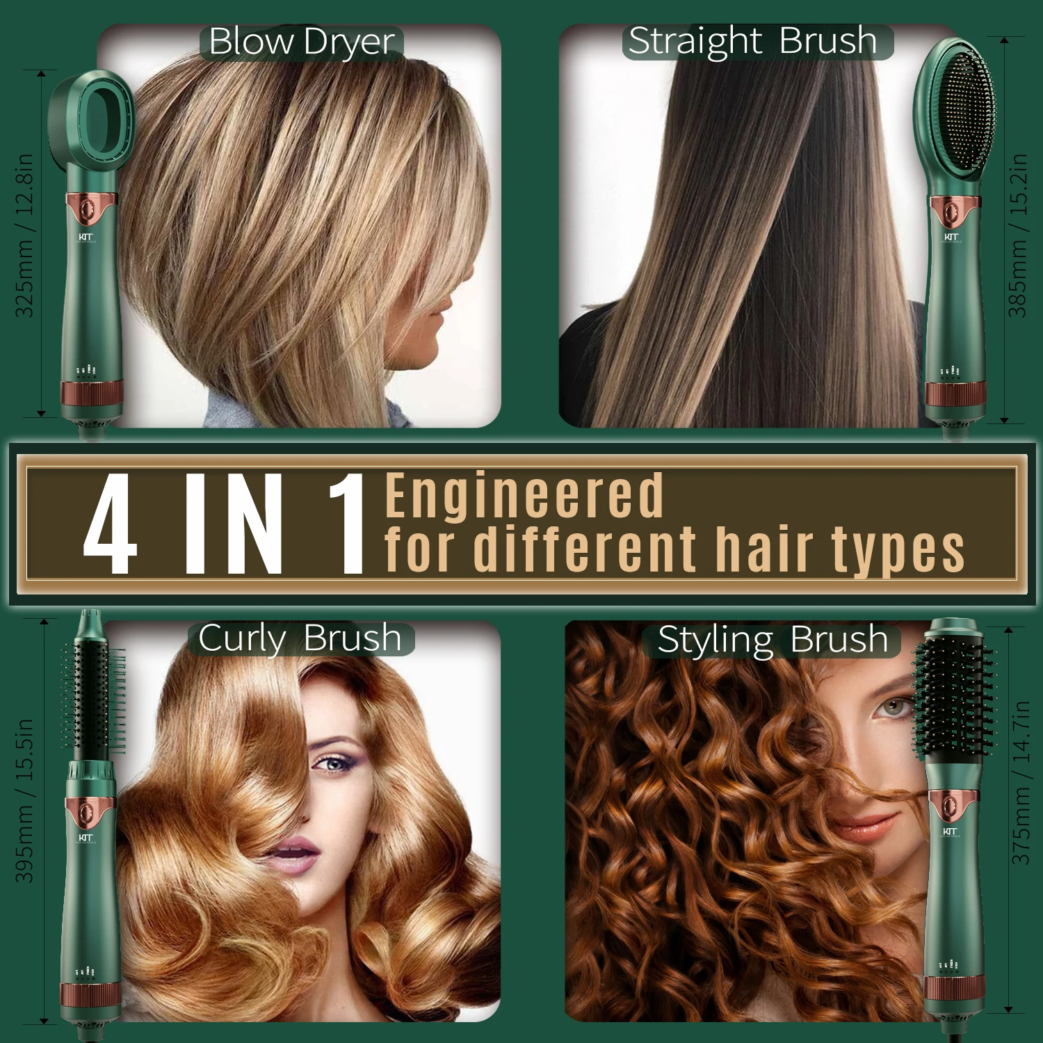 LISAPRO Multifunctional Hair Dryer Brush Green Hair Styler Hair Straightener and Curler &Hair Dryer Home &Travel Beauty Tools
LISAPRO Multifunctional Hair Dryer Brush Green Hair Styler Hair Straightener and Curler &Hair Dryer Home &Travel Beauty Tools