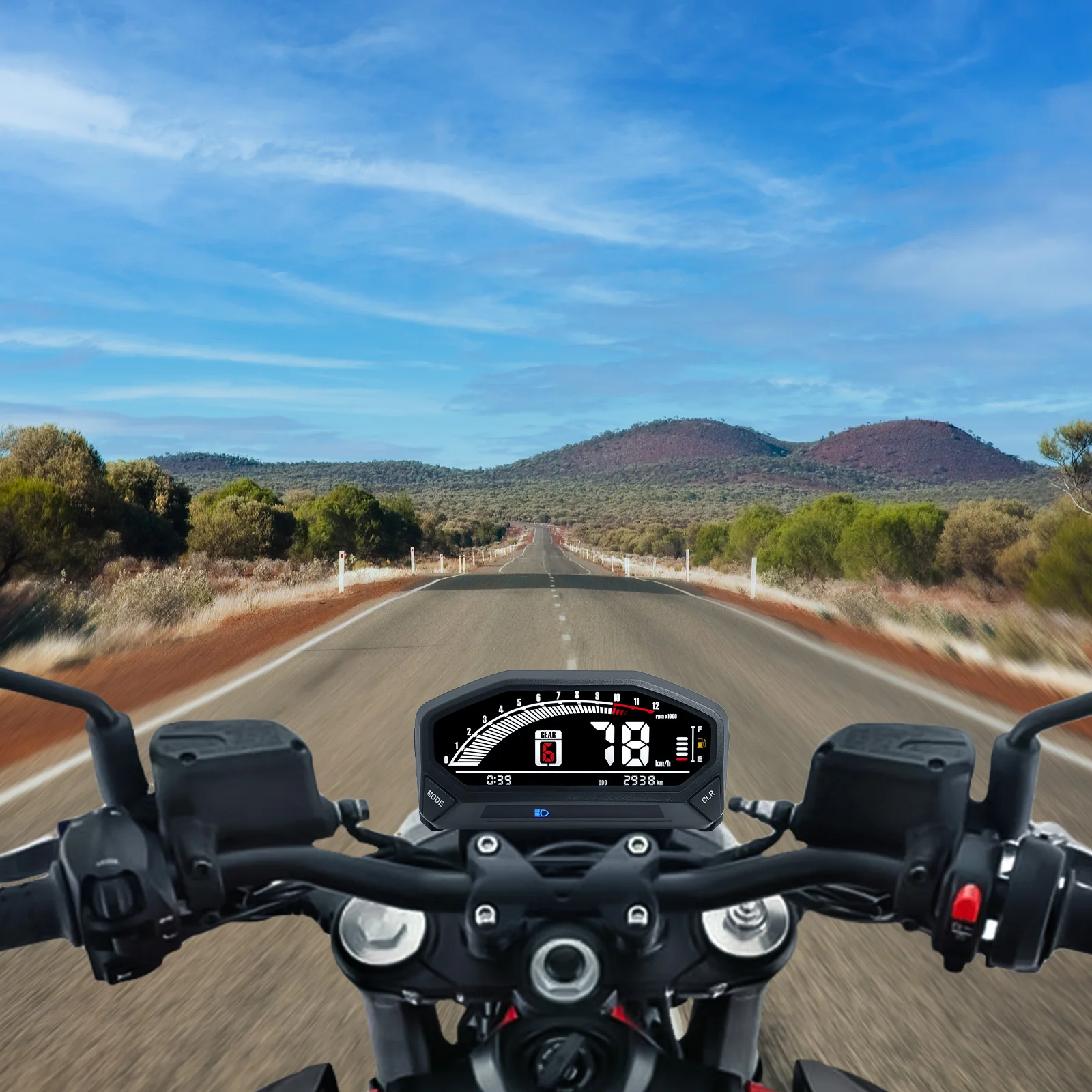 LED LCD Speedometer Waterproof Odometer Tachometer Digital Indicator Instrument for Motorcycle 1,2,4 Cylinders YG150-23
LED LCD Speedometer Waterproof Odometer Tachometer Digital Indicator Instrument for Motorcycle 1,2,4 Cylinders YG150-23