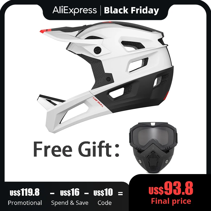 CAIRBULL Full Face Helmet MTB Integrally-molded Adult Mountain Bike BMX Off-Road Safety Helmet
CAIRBULL Full Face Helmet MTB Integrally-molded Adult Mountain Bike BMX Off-Road Safety Helmet