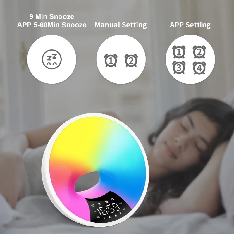 Модный регулируемый FMRadio Wake Up Night Light Alarm Clock для семейных домов N0HC
Модный регулируемый FMRadio Wake Up Night Light Alarm Clock для семейных домов N0HC