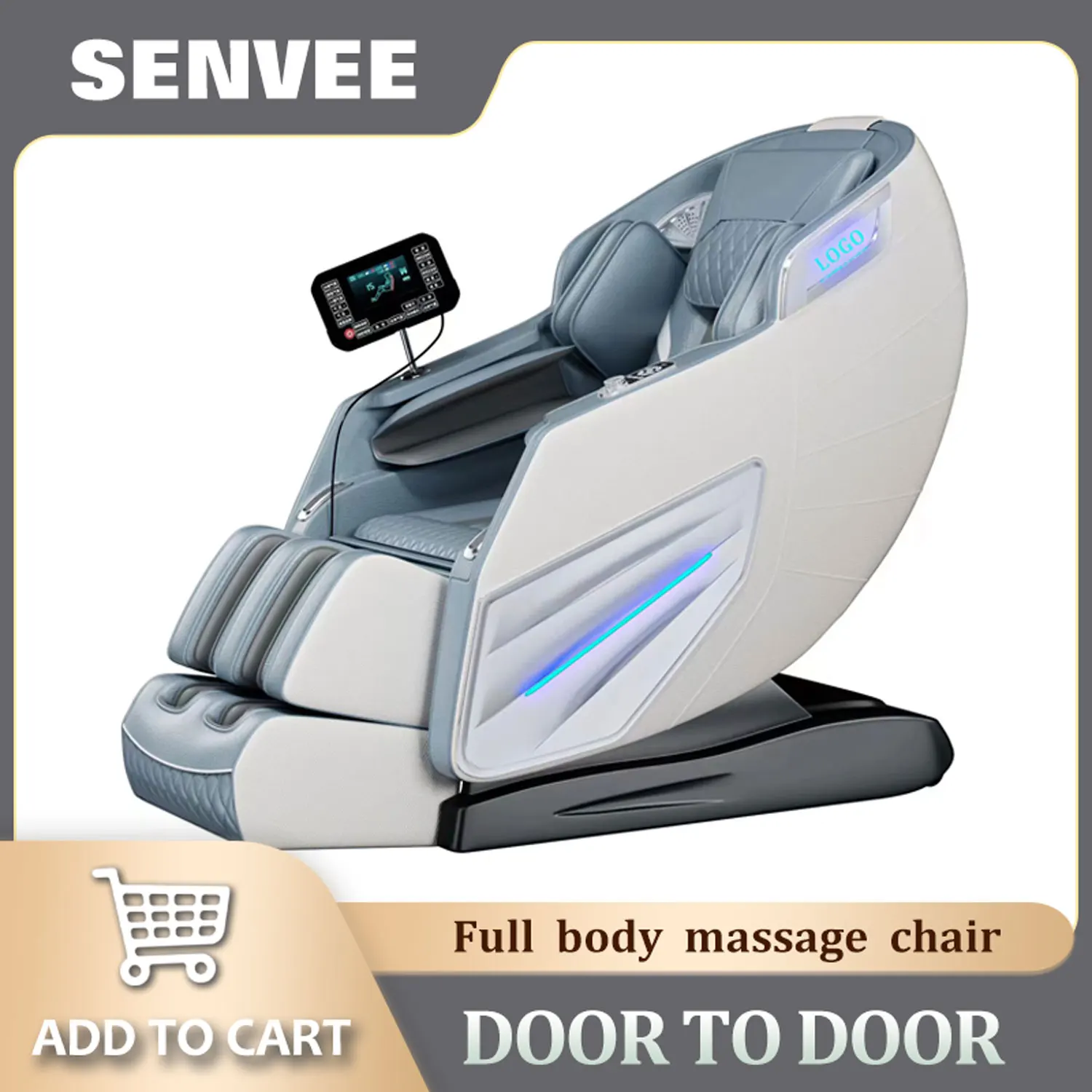 

SENVEE S-L Guide Rail 4D Automatic Zero-gravity Massage Sofa Multi-function Space Module Bluetooth Music Electric Massage Chair