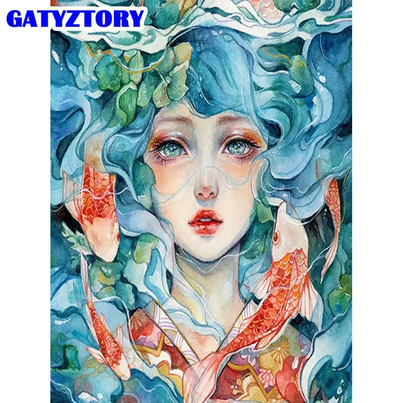 GATYZTORY 5d Diamond Painting Carp Girl Figure Full Round /Square Diamond Embroidery Mosaic Animals Needlework Home Decoration
GATYZTORY 5d Diamond Painting Carp Girl Figure Full Round /Square Diamond Embroidery Mosaic Animals Needlework Home Decoration