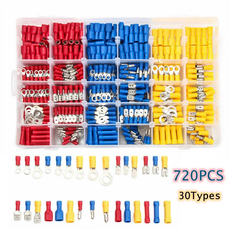 720 шт. изолированный Кабельный соединитель ОБЖИМНАЯ лопатка для электрического провода соединительное кольцо вилка кольцо наконечники рулонные клеммы
720 шт. изолированный Кабельный соединитель ОБЖИМНАЯ лопатка для электрического провода соединительное кольцо вилка кольцо наконечники рулонные клеммы