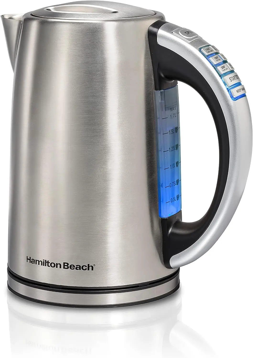 

Temperature Control Tea Kettle, Water Boiler & Heater, 1.7 Liter, Fast 1500 Watts, BPA Free, Cordless, Auto-Shutoff and Boi Her