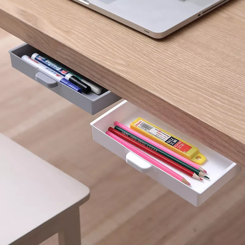 Under Desk Drawer Hidden Storage Box Makeup Organizer Self Stick School Stationery Case Pencil Tray Pen Holder
Under Desk Drawer Hidden Storage Box Makeup Organizer Self Stick School Stationery Case Pencil Tray Pen Holder