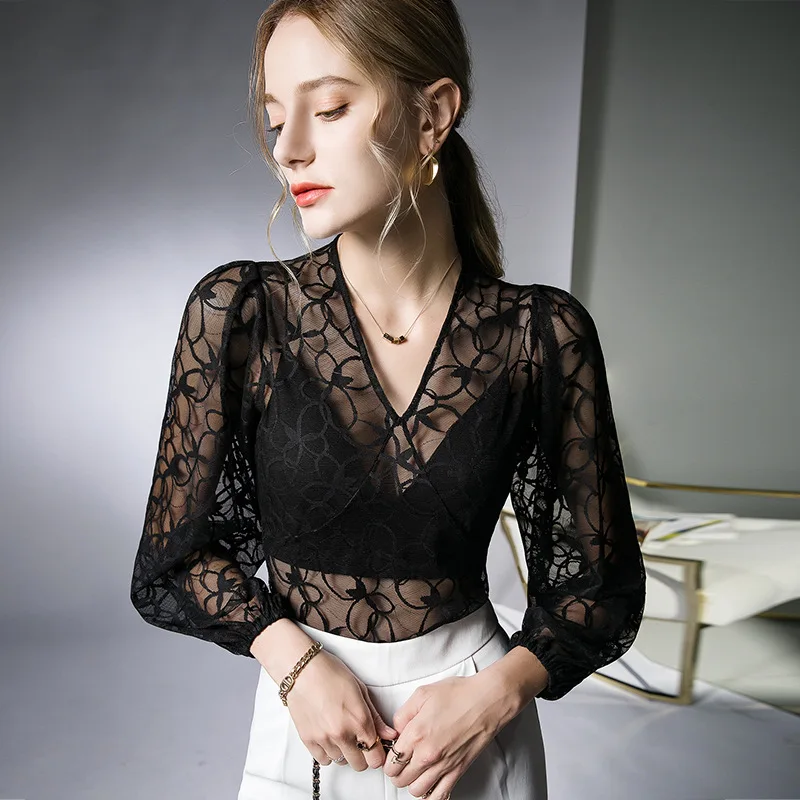 New 2023 Magnificent Women Autumn Winter Lace Gauze Design T-shirt Female Sexy Crop Top Clothes Casual Blouses Grace Meeting
New 2023 Magnificent Women Autumn Winter Lace Gauze Design T-shirt Female Sexy Crop Top Clothes Casual Blouses Grace Meeting