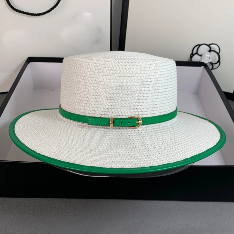 Q313 P Fashion Personality Flat Top Sun Hats PU Leather Bound Letter Straw Hat Outdoor Shade Unisex Beach 
Q313 P Fashion Personality Flat Top Sun Hats PU Leather Bound Letter Straw Hat Outdoor Shade Unisex Beach