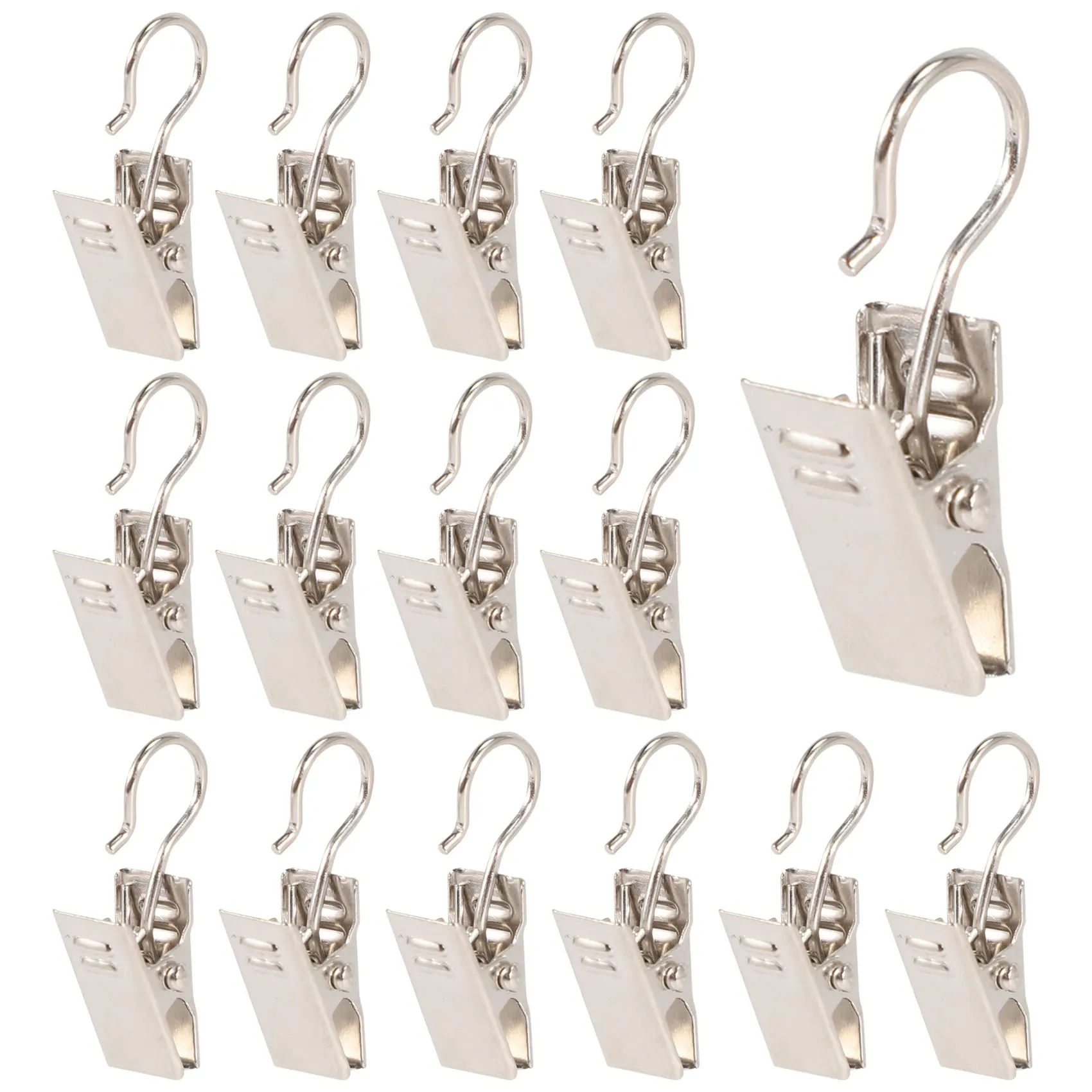 50 PCS Stainless Steel Curtain Clips with for Curtain Photos Outdoor Party Wire Holder
50 PCS Stainless Steel Curtain Clips with for Curtain Photos Outdoor Party Wire Holder