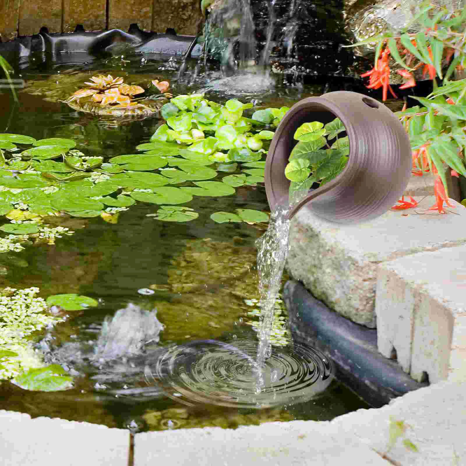 Fountain Jar Outdoor Courtyard Waterfall Ceramics Indoor Landscape Decor Office 
Fountain Jar Outdoor Courtyard Waterfall Ceramics Indoor Landscape Decor Office